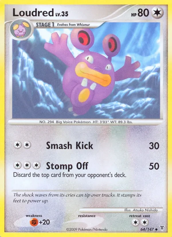 Loudred 64/147 Supreme Victors Pokémon card
