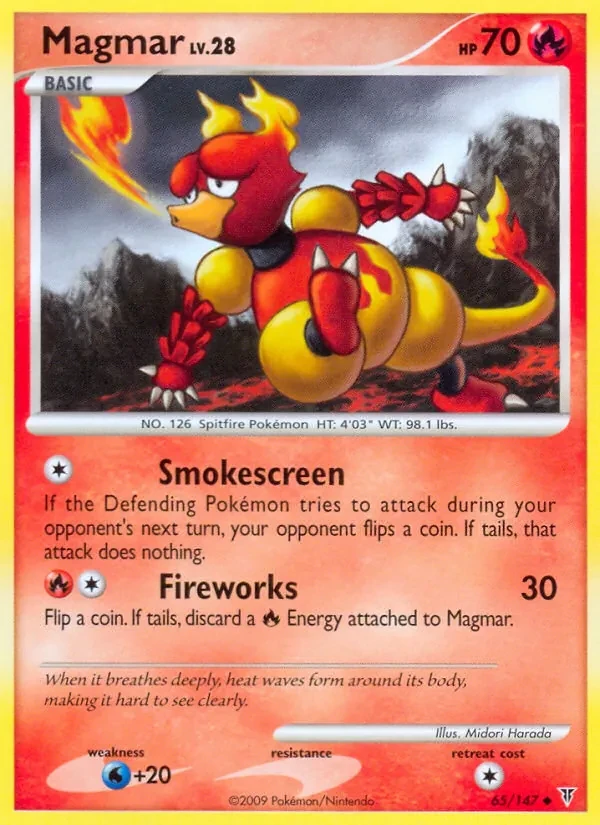 Magmar 65/147 Supreme Victors Pokémon card