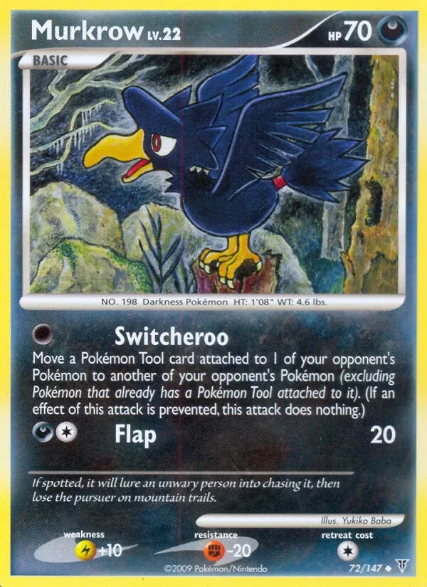 Murkrow 72/147 Supreme Victors Pokémon card