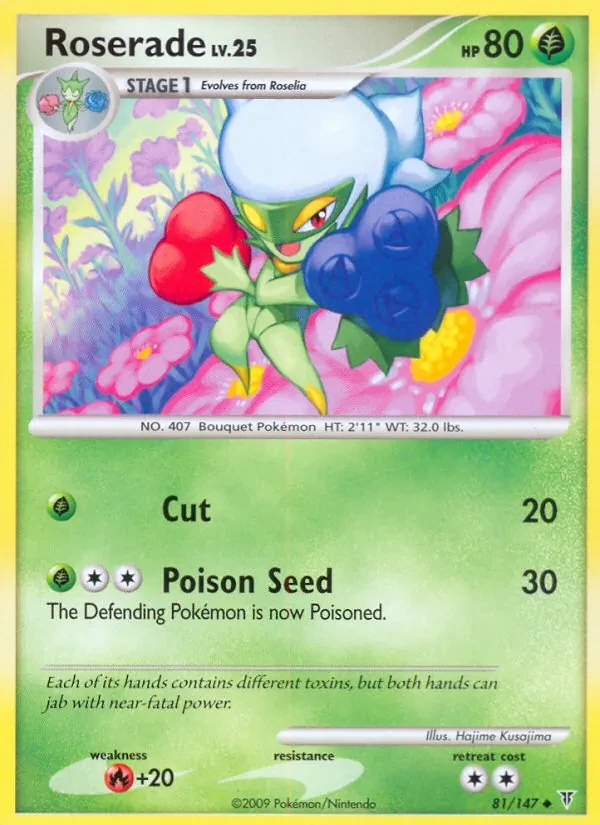 Roserade 81/147 Supreme Victors Pokémon card