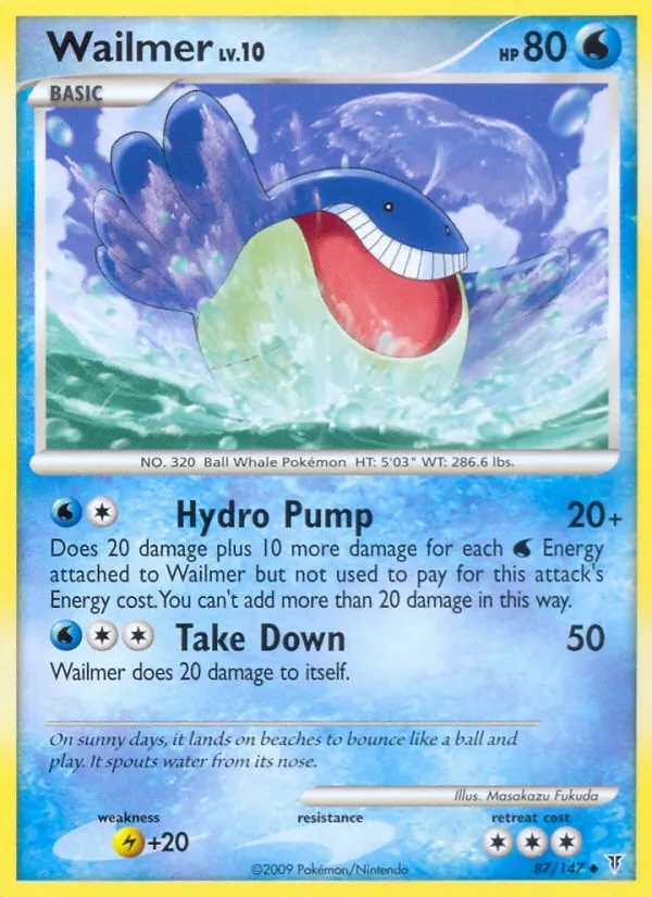 Wailmer 87/147 Supreme Victors Pokémon card