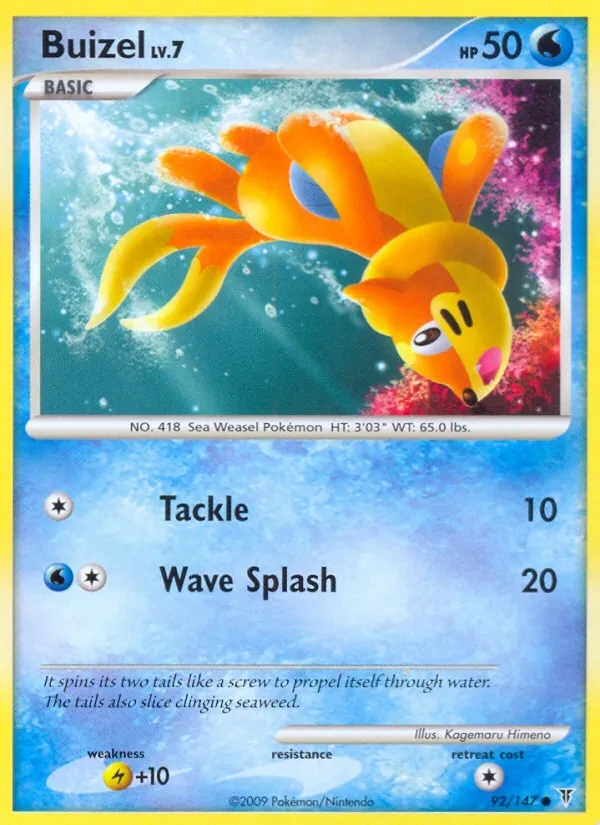 Buizel 92/147 Supreme Victors Pokémon card