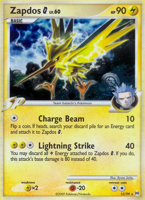 Zapdos G 12/99 Arceus Pokémon card