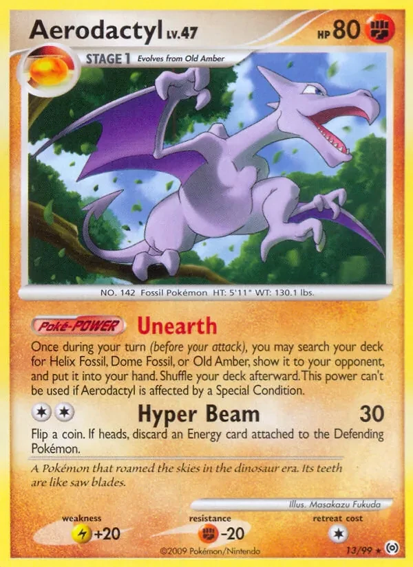 Carta Pokémon Aerodactyl 13/99 Arceus