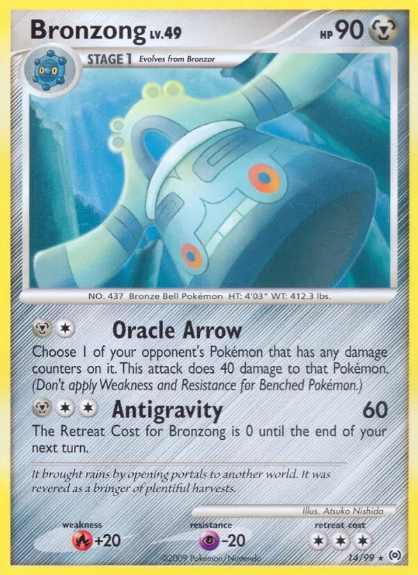 Bronzong 14/99 Arceus Pokémon card