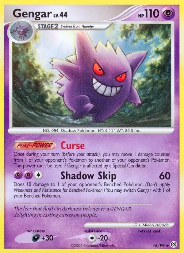 Gengar 16/99 Arceus Pokémon card