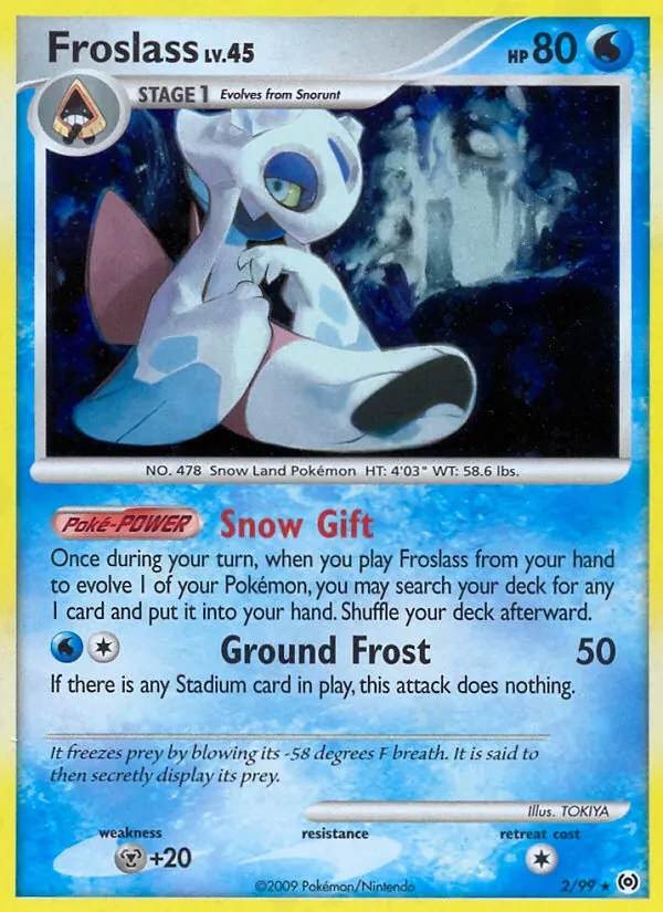 Froslass 2/99 Arceus Pokémon Karte