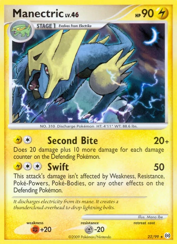 Carte Pokémon Manectric 22/99 Arceus
