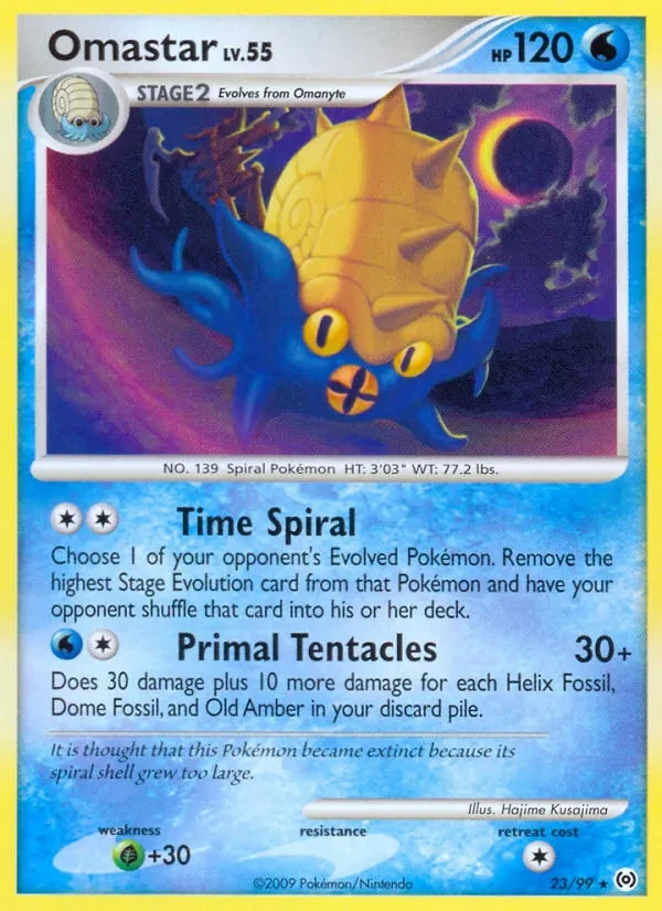 Omastar 23/99 Arceus Pokémon card