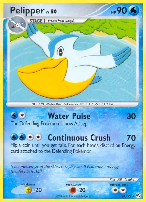 Carte Pokémon Pelipper 24/99 Arceus