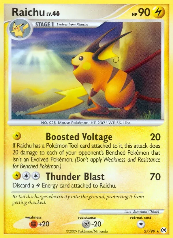 Raichu 27/99 Arceus Pokémon card