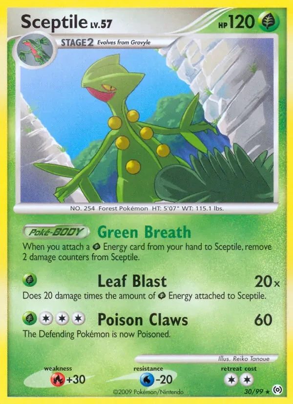 Sceptile 30/99 Arceus Pokémon card