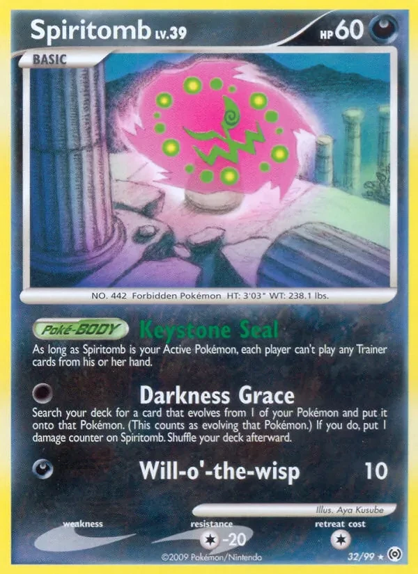 Spiritomb 32/99 Arceus Pokémon card