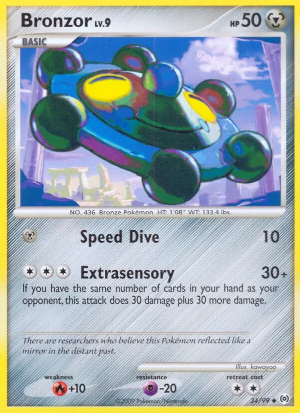 Bronzor 34/99 Arceus Pokémon card