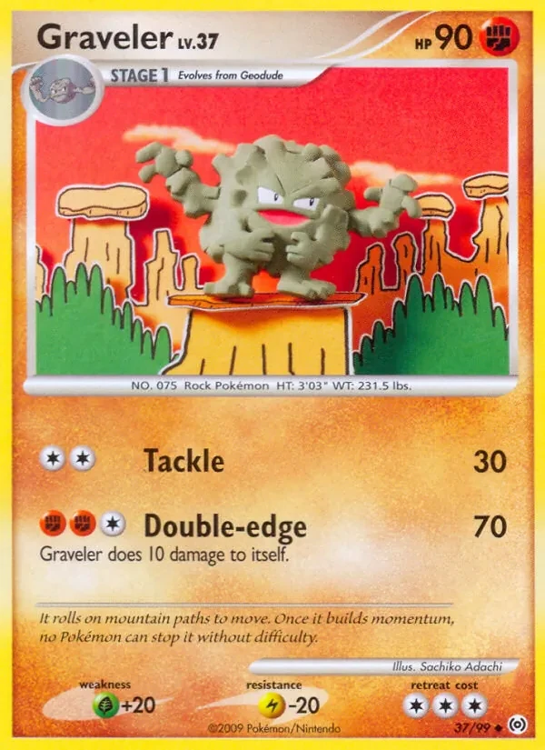 Graveler 37/99 Arceus Pokémon card
