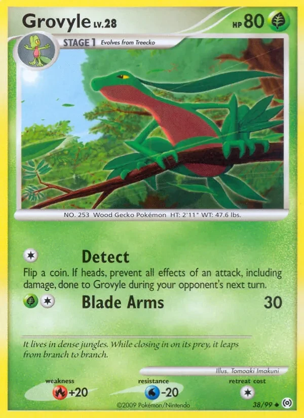Grovyle 38/99 Arceus Pokémon card