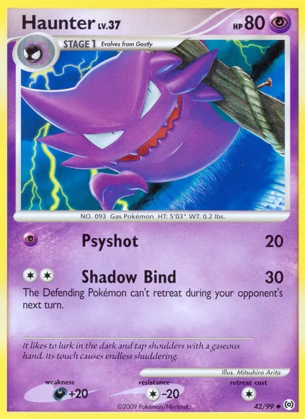 Haunter 42/99 Arceus Pokémon card