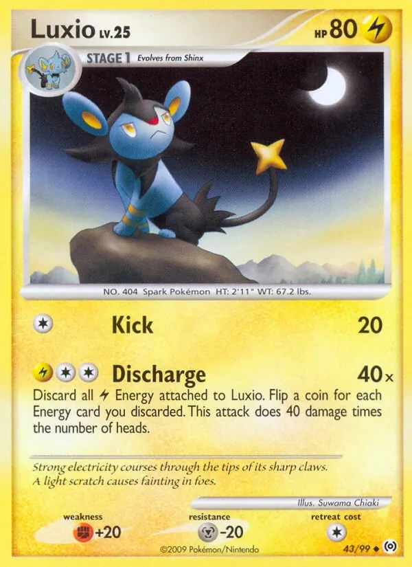 Luxio 43/99 Arceus Pokémon card