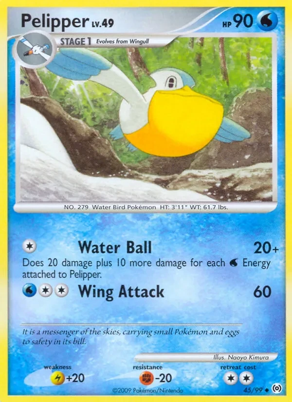 Carta Pokémon Pelipper 45/99 Arceus