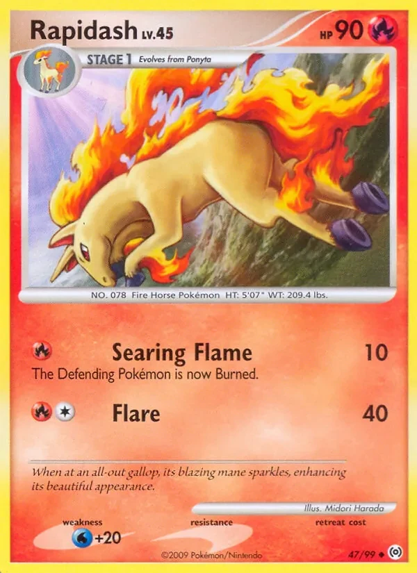 Rapidash 47/99 Arceus Pokémon card