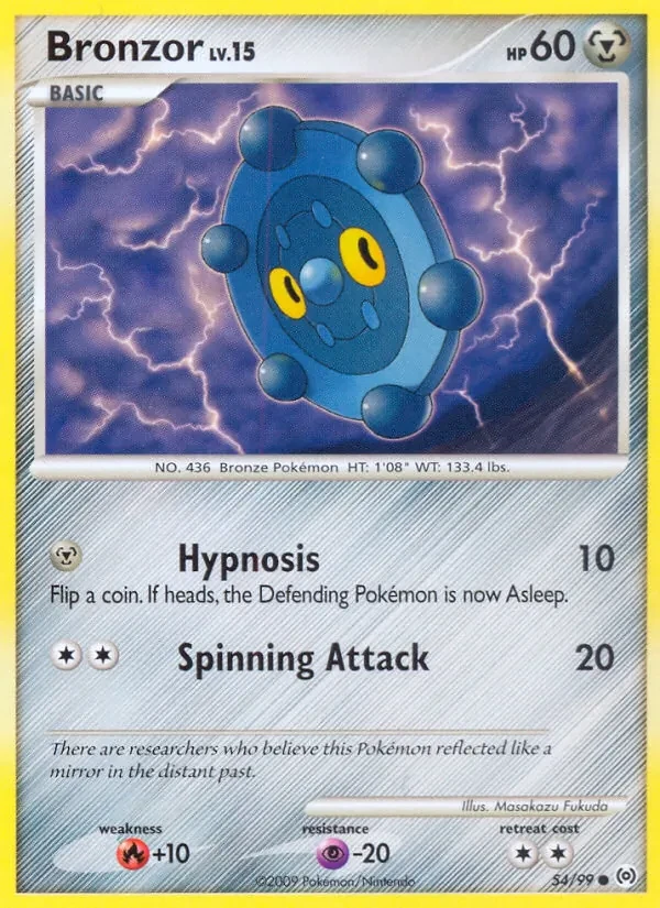 Bronzor 54/99 Arceus Pokémon Karte
