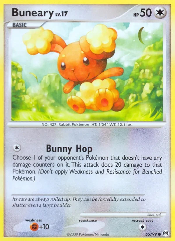 Buneary 55/99 Arceus Pokémon card