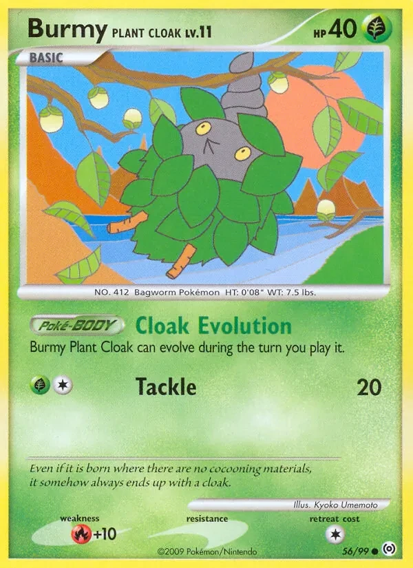 Burmy Plant Cloak 56/99 Arceus Pokémon card