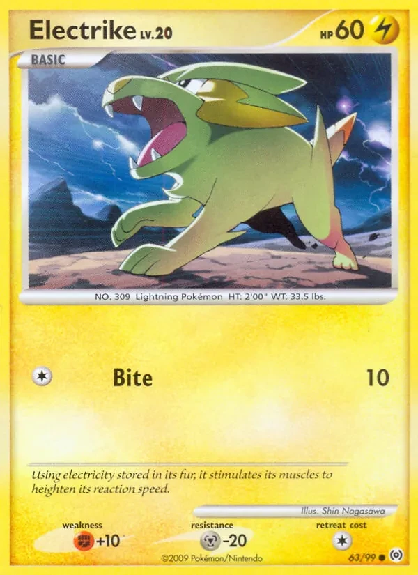 Electrike 63/99 Arceus Pokémon card