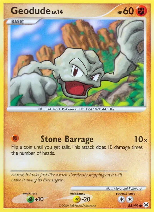 Geodude 65/99 Arceus Pokémon Karte