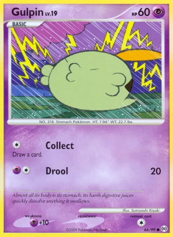 Gulpin 66/99 Arceus Pokémon card