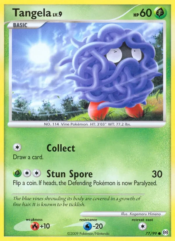 Tangela 77/99 Arceus Pokémon card