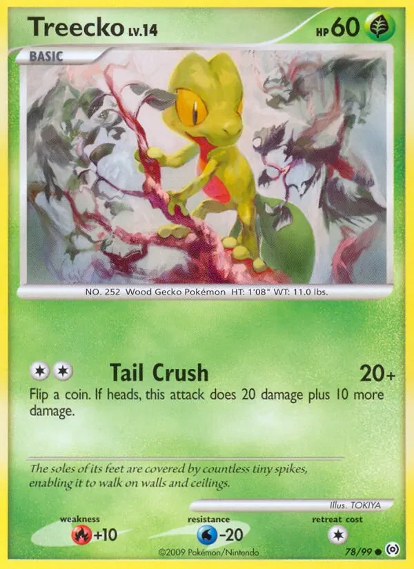Treecko 78/99 Arceus Pokémon card