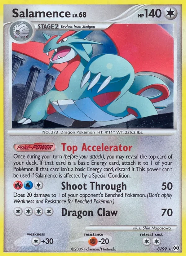 Salamence 8/99 Arceus Pokémon card