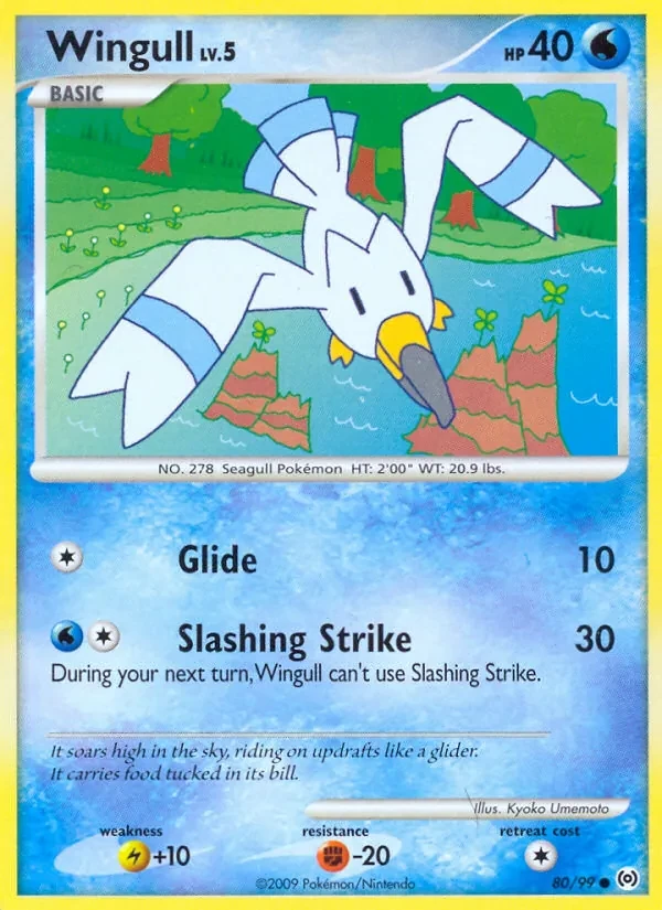 Carta Pokémon Wingull 80/99 Arceus