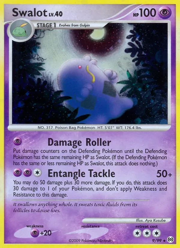 Swalot 9/99 Arceus Pokémon card