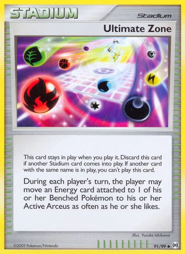 Ultimate Zone 91/99 Arceus Pokémon Karte