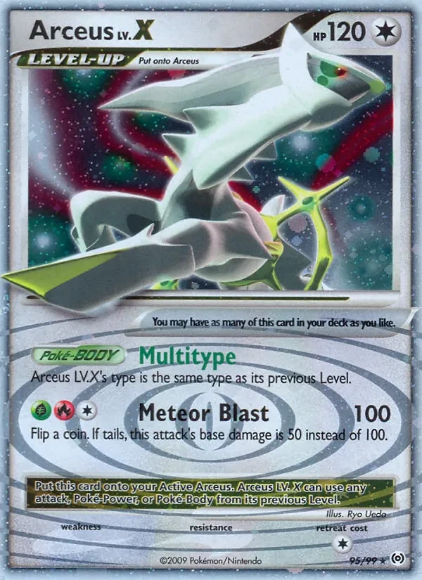 Arceus LV.X 95/99 Arceus Pokémon card