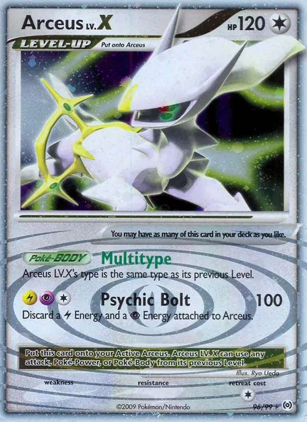 Arceus LV.X 96/99 Arceus Pokémon card