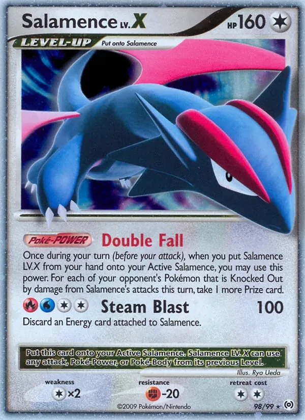 Salamence LV.X 98/99 Arceus Pokémon Karte