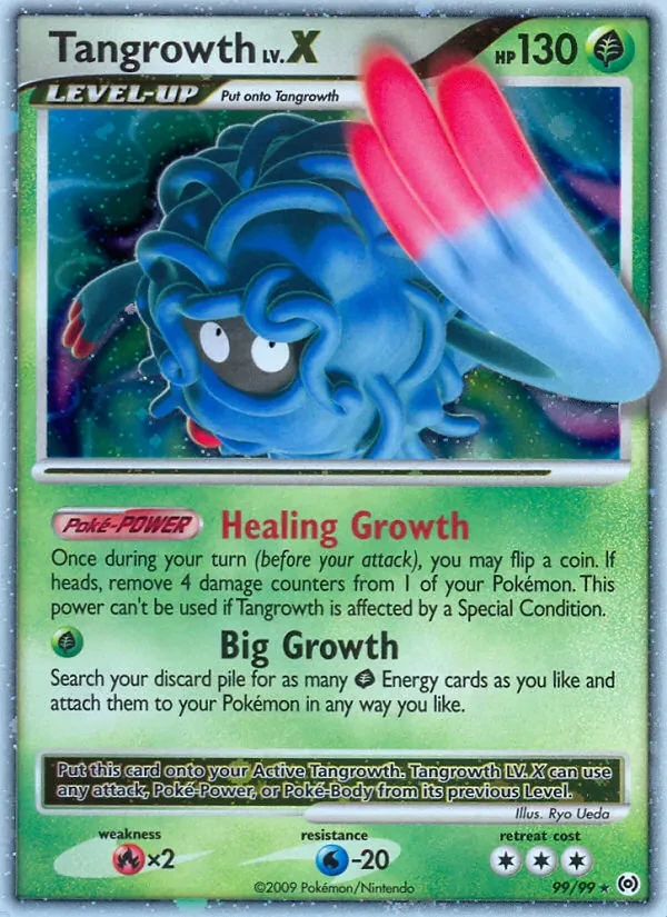 Tangrowth LV.X 99/99 Arceus Pokémon card