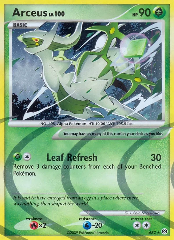 Arceus AR2 Arceus Pokémon card