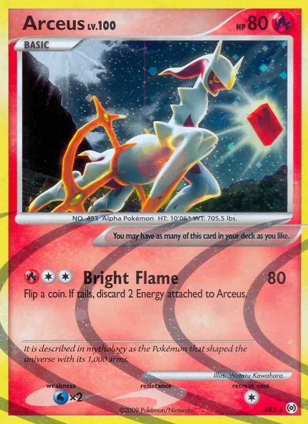 Arceus AR3 Arceus Pokémon card