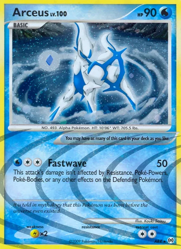 Arceus AR4 Arceus Pokémon card