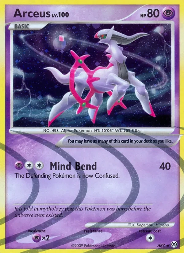 Carte Pokémon Arceus AR7 Arceus