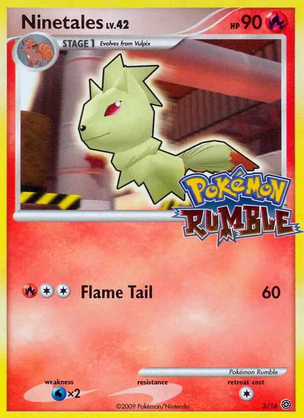 Ninetales 3/16 Pokémon Rumble Pokémon card