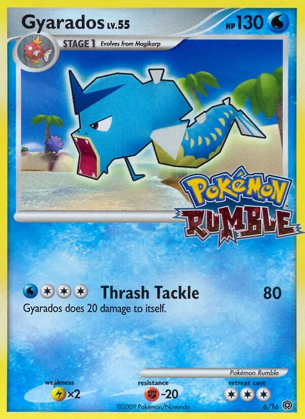 Gyarados 6/16 Pokémon Rumble Pokémon card
