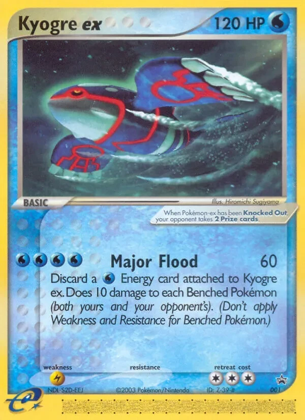 Kyogre ex 1/40 Nintendo Black Star Promos Pokémon card