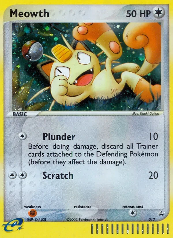 Meowth 13/40 Nintendo Black Star Promos Pokémon Karte
