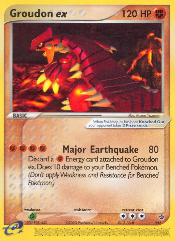 Groudon ex 2/40 Nintendo Black Star Promos Pokémon card