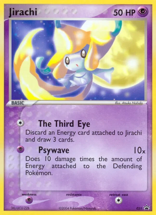 Carta Pokémon Jirachi 21/40 Nintendo Black Star Promos